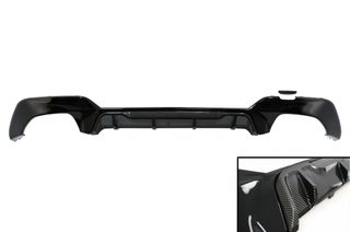 Πίσω Προφυλακτήρας Διαχύτης Diffuser για BMW 3 Series G20 G28 Sedan G21 Touring (2019-up) M340i M Look Carbon Insertion