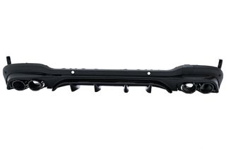 Πίσω Diffuser με Black Exhaust Muffler Tips για Mercedes GLC SUV X253 Facelift (2020-) GLC43 Design Night Package