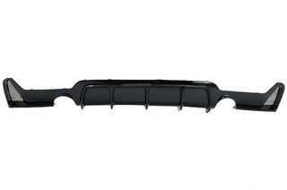 Πίσω Προφυλακτήρας Diffuser για BMW 4 Series F32 F33 F36 (2013-2019) Coupe Cabrio M Design Twin Single Outlet Piano Black