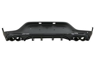 Πίσω Diffuser με Exhaust Black Muffler Tips για Mercedes GLC Coupe Facelift C253 (2020-up) GLC43 Design Night Package