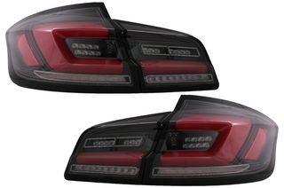 Full LED Bar Φανάρια Πίσω για Bmw 5 Series F10 (2011-2017) Black Line Dynamic Φλας
