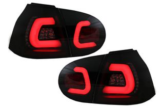 Φανάρια Πίσω Led Bar για VW Golf V 5 (2004-2009) Smoke Black Urban Style