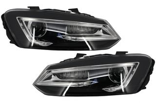 Φανάρια Εμπρός LED XENON HID για VW Polo 6R / 6C / 61 (2011-2017) Light Bar Devil Eye Look