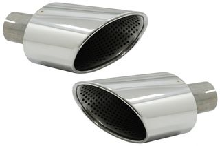Απολήξεις Εξάτμισης Μπούκες Tail Pipes για Audi A4 B9 (2016-2019) A5 F5 (2017-2019) Chrome