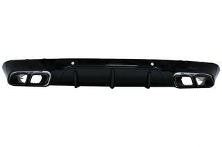 Πίσω Διαχύτης Diffuser με Black Μπούκες για Mercedes CLS-Class C257 Sport Line (2018-up) CLS63 Design