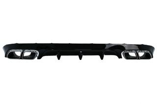 Πίσω Διαχύτης Diffuser με Μπούκες για Mercedes E-Class C238 A238 AMG Sport Line Coupe Cabrio (2016-2019) E63 Design Chrome Edition