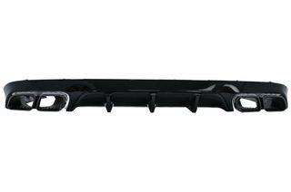 Πίσω Διαχύτης Diffuser με Μπούκες για Mercedes E-Class C238 A238 AMG Sport Line Coupe Cabrio (2016-2019) E63 Night Package Design
