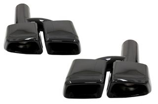 Απολήξεις Εξάτμισης Μπούκες Tail Pipes για Mercedes W221 W164 W166 W212 W218 S-class E-class CLS ML S63 E63 Black Edition
