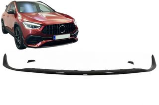 Μπροστά Προφυλακτήρας Lip Extension Splitters Fins Aero για Mercedes GLA H247 Sport Line (2020-Up) Piano Black