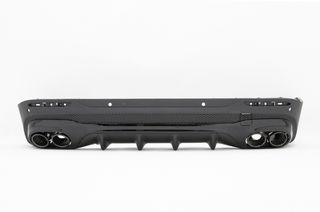 Πίσω Διαχύτης Diffuser με Black Μπούκες για Mercedes GLB X247 SUV (2020-up) 45 S Design Night Package
