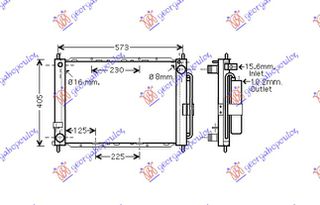 ΨΥΓΕΙΟ +AC (ΕΝΣΩΜ) 1.4-1,6i-16V (51x38) για RENAULT MODUS 05-08