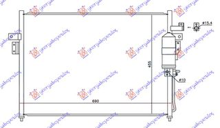 ΨΥΓΕΙΟ A/C 3.0 dCi ΠΕΤΡΕΛΑΙΟ (690x470x16) (KOYO) για NISSAN PATHFINDER (R51) 06-13