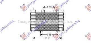 ΨΥΓΕΙΟ INTERCOOLER 2.5-3.0 TDCi (245x198) για FORD RANGER 09-12