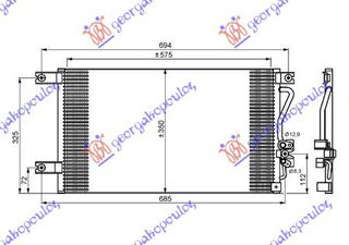 ΨΥΓΕΙΟ A/C ΒΕΝ-ΠΕΤΡ (58x34,5) ΠΑΡ Σ/Ο για MITSUBISHI P/U L200 02-06