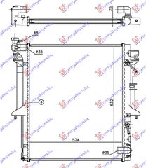 ΨΥΓΕΙΟ ΝΕΡΟΥ 2.5 T.D ΑΥΤΟΜΑΤΟ (525x635x26) για MITSUBISHI P/U L200 10-15