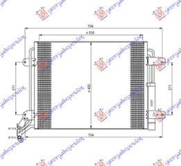 ΨΥΓΕΙΟ A/C 1.4 TSi-2.0 TFSi ΒΕΝΖΙΝΗ-2.0 TDi ΠΕΤΡΕΛΑΙΟ (540x450x16) για VW TIGUAN 11-16