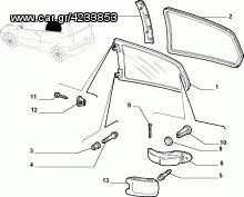 FIAT PUNTO NUOVO 3ΠΟΡΤΟ ΠΙΣΩ ΔΕΞΙ ΦΙΝΙΣΤΡΙΝΙ