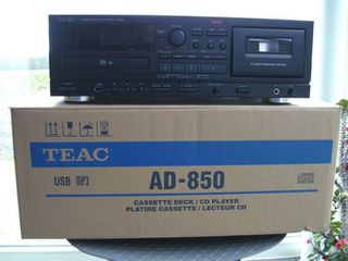 TEAC AD-850 CD - TAPE DECK - USB RECORDER / RCA CABLE.-thumb-3