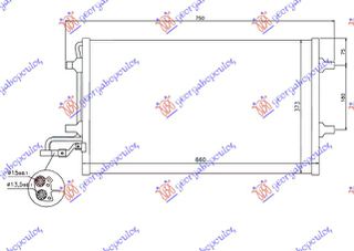 ΨΥΓΕΙΟ A/C ΒΕΝ/ΠΕΤΡ. (59x38) PAK. 15.4MM για VOLVO C30 10-