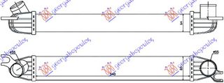 ΨΥΓΕΙΟ INTERCOOLER 1.6 TURBO S/JCW ΒΕΝΖΙΝΗ (540x85x64) ΚΟΛΑΡΑ ΣΦΙΓΚΤΗΡΑ για MINI PACEMAN (R61) 13-