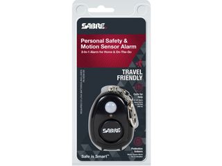 2-in-1 Sabre Personal Alarm PA-MDM-BK με Ανιχνευτή Κίνησης και Κρίκο Black (Συναγερμός)
