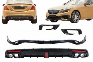 Aero Body Kit Bumper Lip and Air Diffuser Mercedes S-Class W222 S63 S65 (2013-2017)
