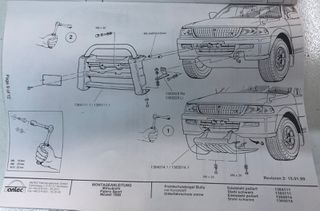 ΠΡΟΣΤΑΤΕΥΤΙΚΟ ΠΡΟΦΥΛΑΚΤΗΡΑ (BULL BAR) MITSUBISHI PAJERO SPORT '98- (MZ312021)-thumb-5