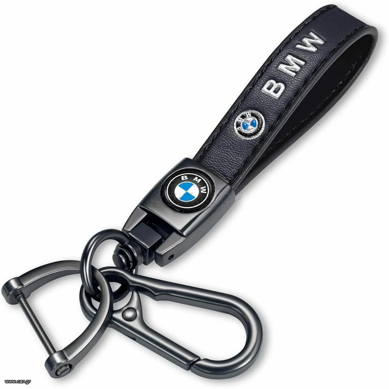 Bmw Μπρελόκ Δερμάτινο Μαύρο