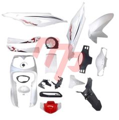 ΚΟΥΣΤΟΥΜΙ ΚΙΤ ΠΛΑΣΤΙΚΑ SYM SYMPHONY SR 50 125 150 25TEM ΤΥΠΟΥ ΓΝΗΣΙΑ (ΜΑΖΙ ΜΕ ΕΜΠΡΟΣ ΦΑΝΑΡΙ ΚΑΙ ΤΖΑΜΙ ΚΟΝΤΕΡ ΚΑΙ ΦΛΑΣ) ΛΕΥΚΟ ΑΣΠΡΟ ΜΟΤΟPAPADOGIANNIS