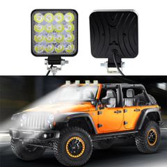 LED αδιάβροχος τετράγωνος προβολέας 48W 12-24V 4100LM 6500K IP67 Τεμάχια 10-thumb-3