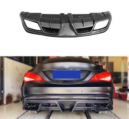 ΠΙΣΩ ΣΠΟΙΛΕΡ Carbon Fiber Rear Bumper Lip Diffuser Side Splitters for Mercedes Benz CLA Class W117