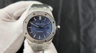 Audemars Piguet  Royal Oak stainless steel blue - Ανδρικο ρολοι replica 3Α. Κορυφαιο αντιγραφο.