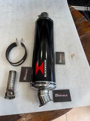 (ΑΜΕΣΑ ΔΙΑΘΕΣΙΜΗ) (ΤΙΜΗ 190€) Τελικο Black Widow αγγλικης κατασκευης σε Φ51+, Σχημα Οβαλ Aπο Aνοξειδωτο Aτσαλι 304, Βάρος Σιγαστήρα = 2,54 κιλά.
