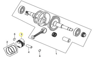 Πιστόνι Std Sym Orbit.50 III E5 2021-2024 13101-XYA-000