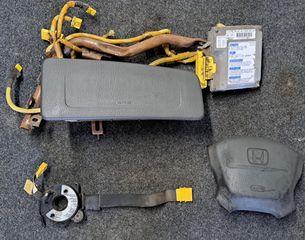 Σετ airbags γκρι χρωμα απο Honda Civic Eg 92-95.