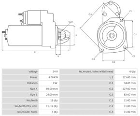 Μίζα Ανακατασκευής STRS587 3EFFE PRSS587 3EFFE CGB21023 A -