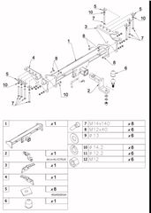 Κοτσαδόρος FORD Ranger (11.2022 -) (με βίδες)-thumb-1