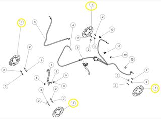 Δισκόπλακα Μπροστά & Πίσω Segway Snarler.600 AT5 E5 A03E10001001