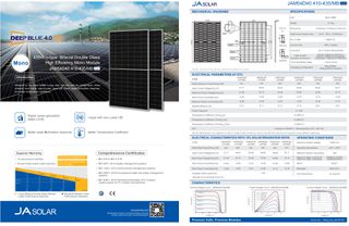JASOLAR 420W DEEP BLUE 4.0 ΔΙΠΛΗΣ ΟΨΗΣ