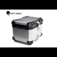 SpyWolf Space-S Silver Μπαγκαζιέρα Μοτοσυκλέτας Αλουμινίου 55lt Ασημί