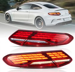 ΦΑΝΑΡΙΑ ΠΙΣΩ Full LED Tail Lights Mercedes C-Class A205 C205  With Animation Sequential 16-23