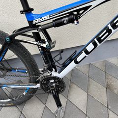 Downhill - Enduro - Trail Cube 2011 Cube AMS 130 HPA Pro Mountain Bike 2011 18in Blue/White.-thumb-3