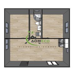 Προκάτ Σπίτι 2026 ΔΟΜECO - ECOBOX double 43.00τ.μ-thumb-1