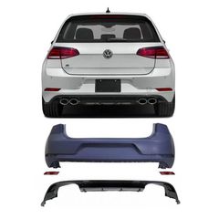 Πισινός Προφυλακτήρας Για VW Golf VII (7) 13-19 Upgrade to R 7.5 Look eautoshop gr