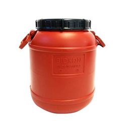 ΒΑΡΕΛΙ ΠΛΑΣΤΙΚΟ ΣΤΡΟΓΓΥΛΟ ΜΕ ΧΕΙΡΟΛΑΒΕΣ 40L ΒΙΟΚΩΝ