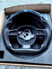 ΤΙΜΌΝΙ CARBON ΓΝΉΣΙΟ ΜΕ ΤΡΥΠΗΤΌ ΔΈΡΜΑ  LED ΚΑΙ ΟΘΌΝΗ ΓΙΑ AUDI A4 A5 Q5 Q7