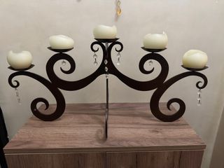 Κηροπήγιο από ορύχαλκο με 5 θέσεις για κεριά