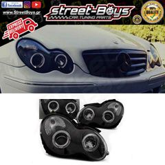 ΜΠΡΟΣΤΑ ΦΑΝΑΡΙΑ ΜΑΥΡΑ ANGEL EYES MERCEDES BENZ W203 (2000-2004) | Street Boys - Car Tuning Shop |