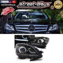 ΜΠΡΟΣΤΑ ΦΑΝΑΡΙΑ ΜΑΥΡΑ TRU DRL MERCEDES BENZ W204 (2007-2010) | Street Boys - Car Tuning Shop |