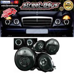ΜΠΡΟΣΤΑ ΦΑΝΑΡΙΑ ΜΑΥΡΑ ANGEL EYES MERCEDES BENZ W210 (1995-1999) | Street Boys - Car Tuning Shop |